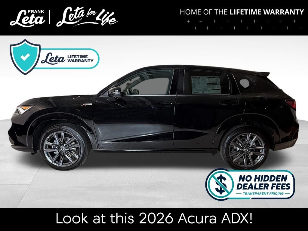 New 2026 Crystal Black Pearl Acura w/A-Spec Package image 2