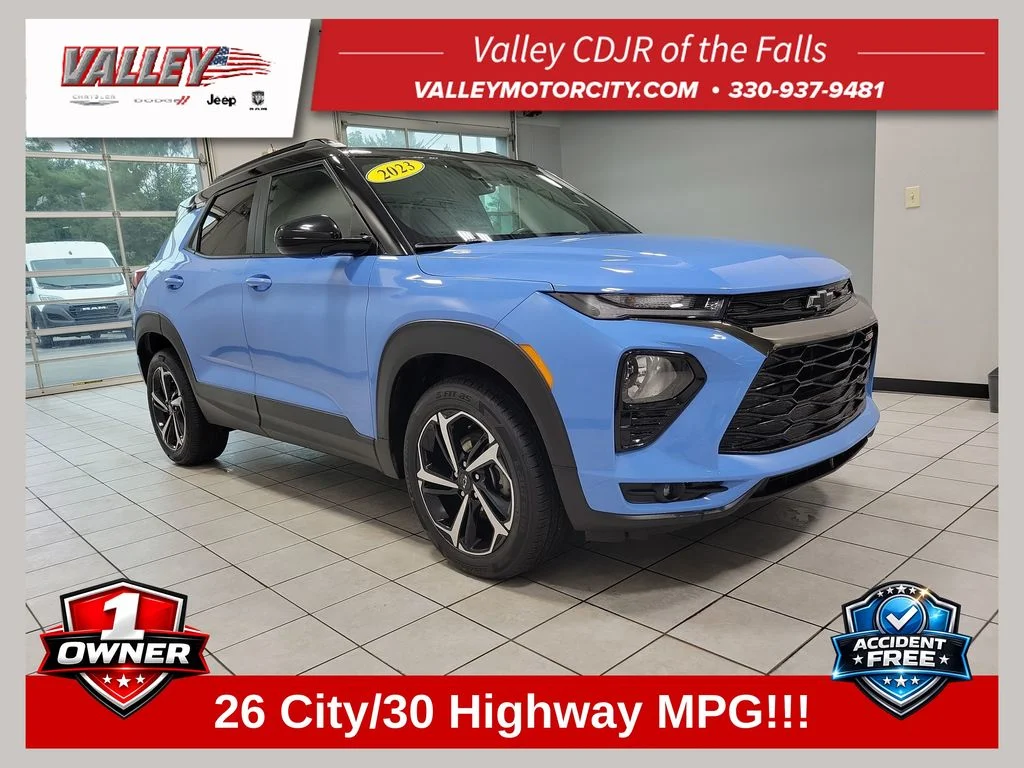 Certified Used 2023 Blue Chevrolet RS image 1