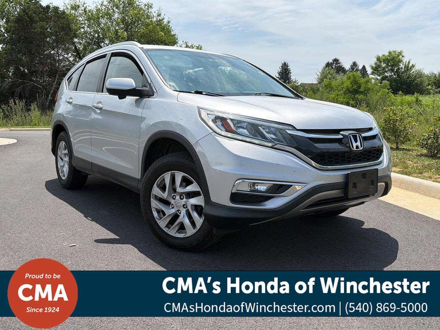 Used 2015 Alabaster Silver Metallic Honda EX-L image 1