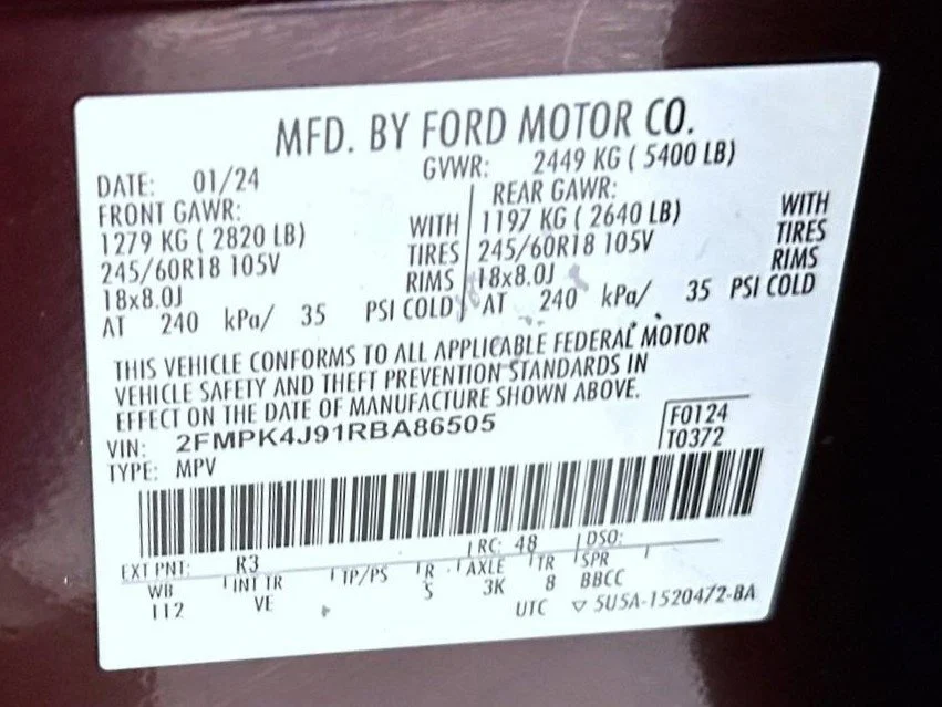 Used 2024 Red Ford SEL image 26