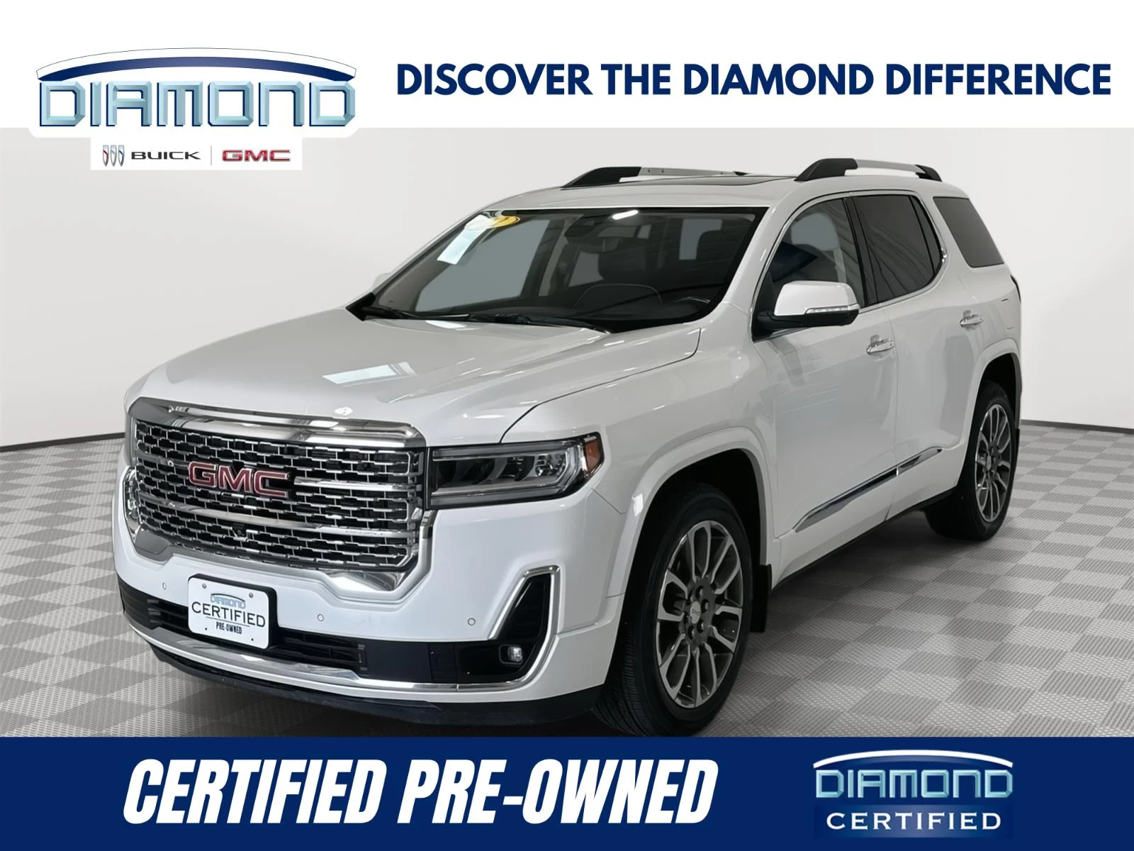 Used 2022 White Frost Tricoat GMC Denali image 1