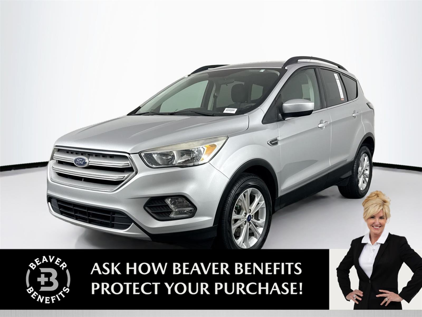 Used 2018 Ingot Silver Ford SE image 1