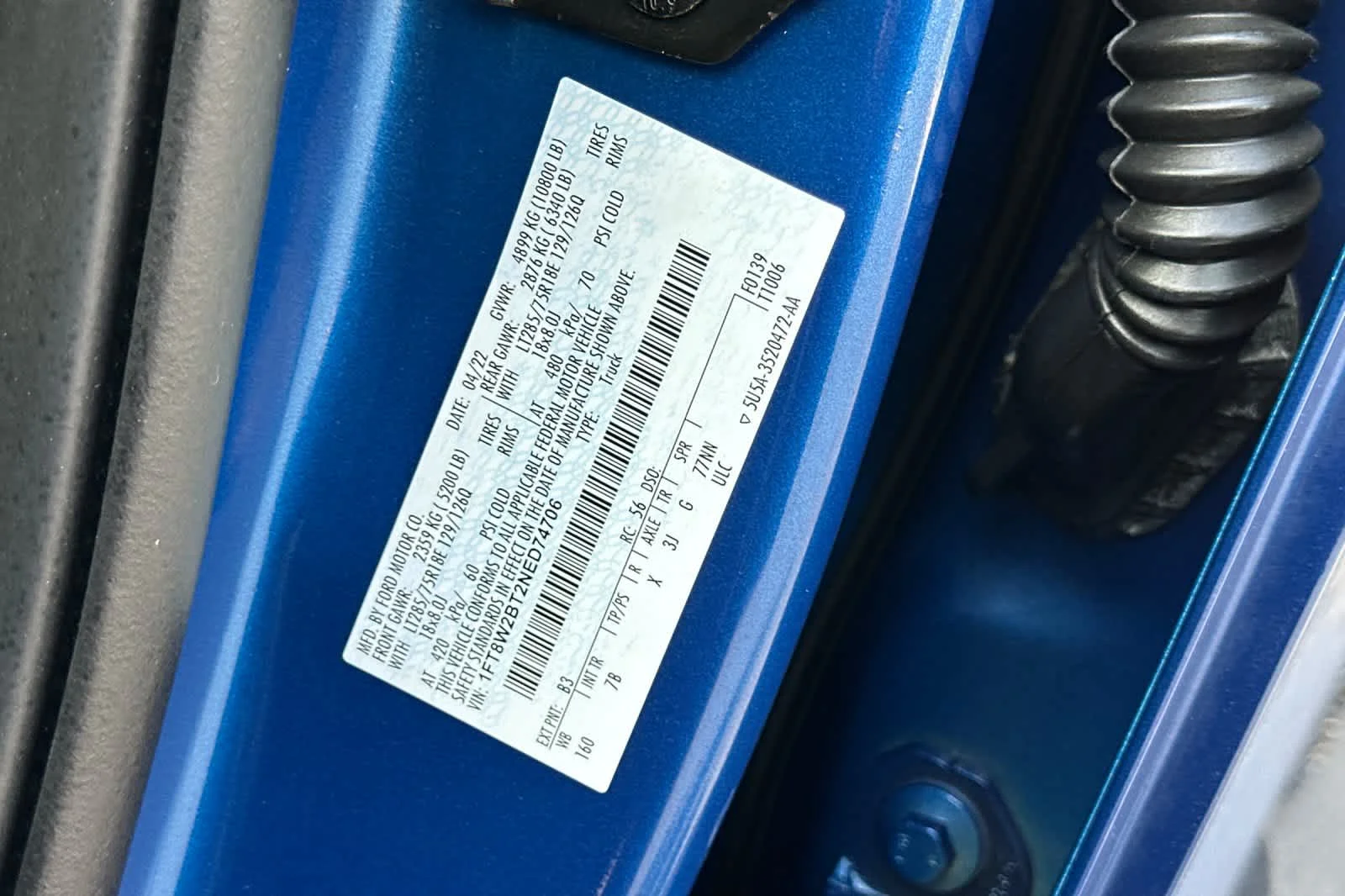 Certified Used 2022 Atlas Blue Metallic Ford Platinum image 29