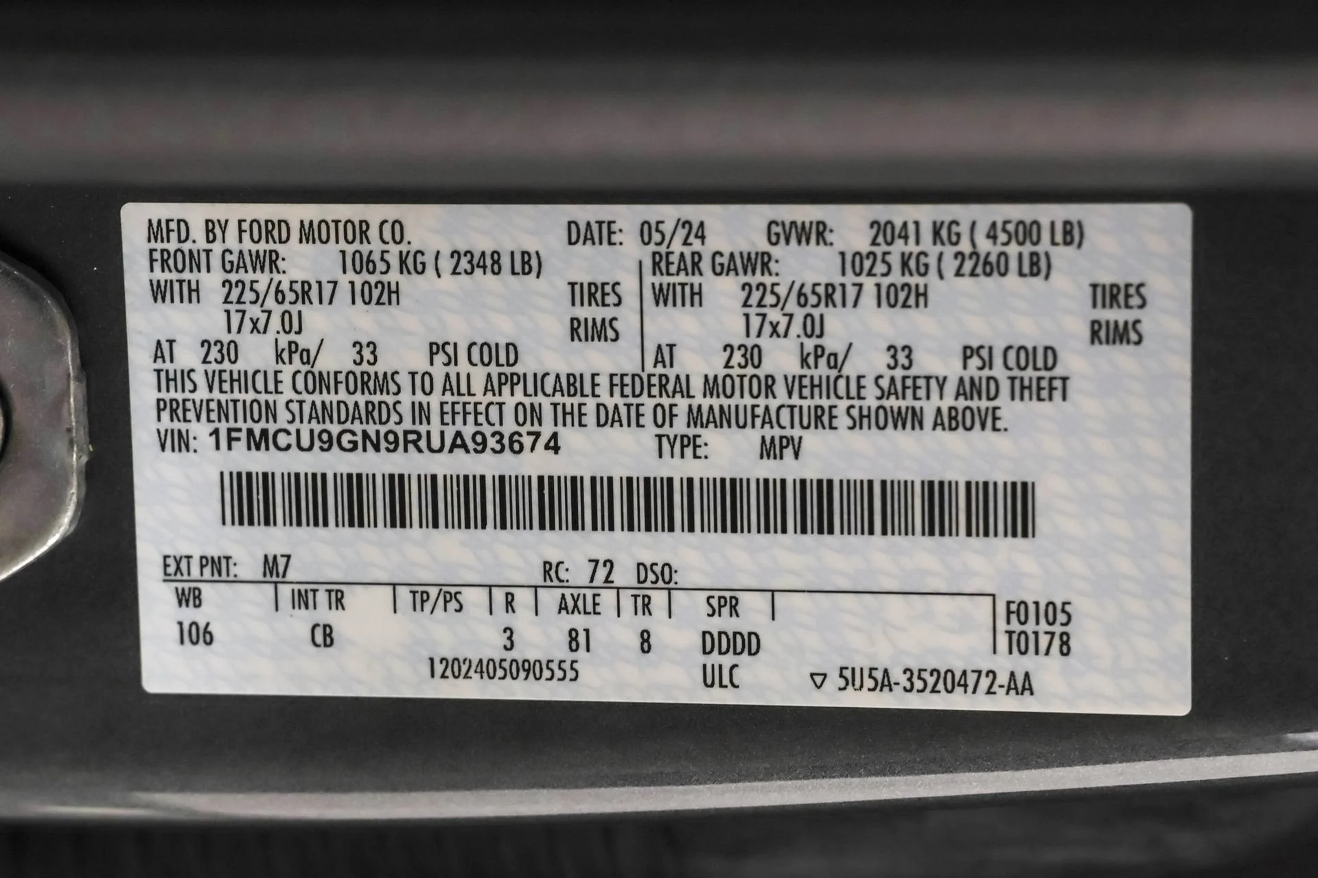 Used 2024 Gray Ford Active image 49