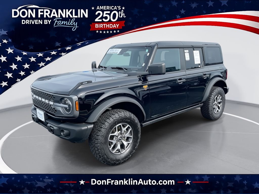 Certified Used 2025 Black Ford Badlands image 1