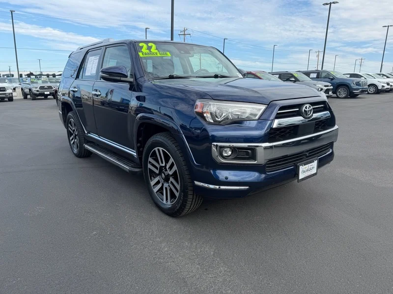 Used 2022 Nautical Blue Met Toyota Limited image 1