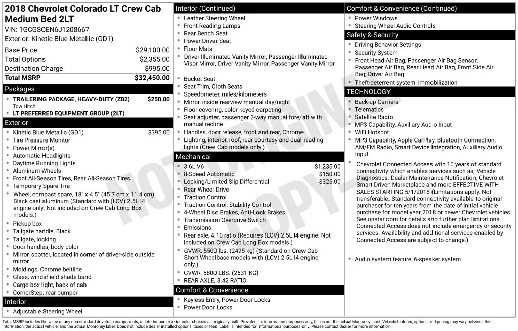 Used 2018 Blue Chevrolet LT image 16