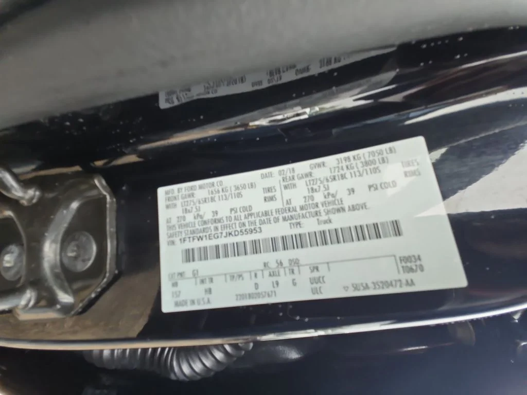 Used 2018 Black Ford Lariat image 31