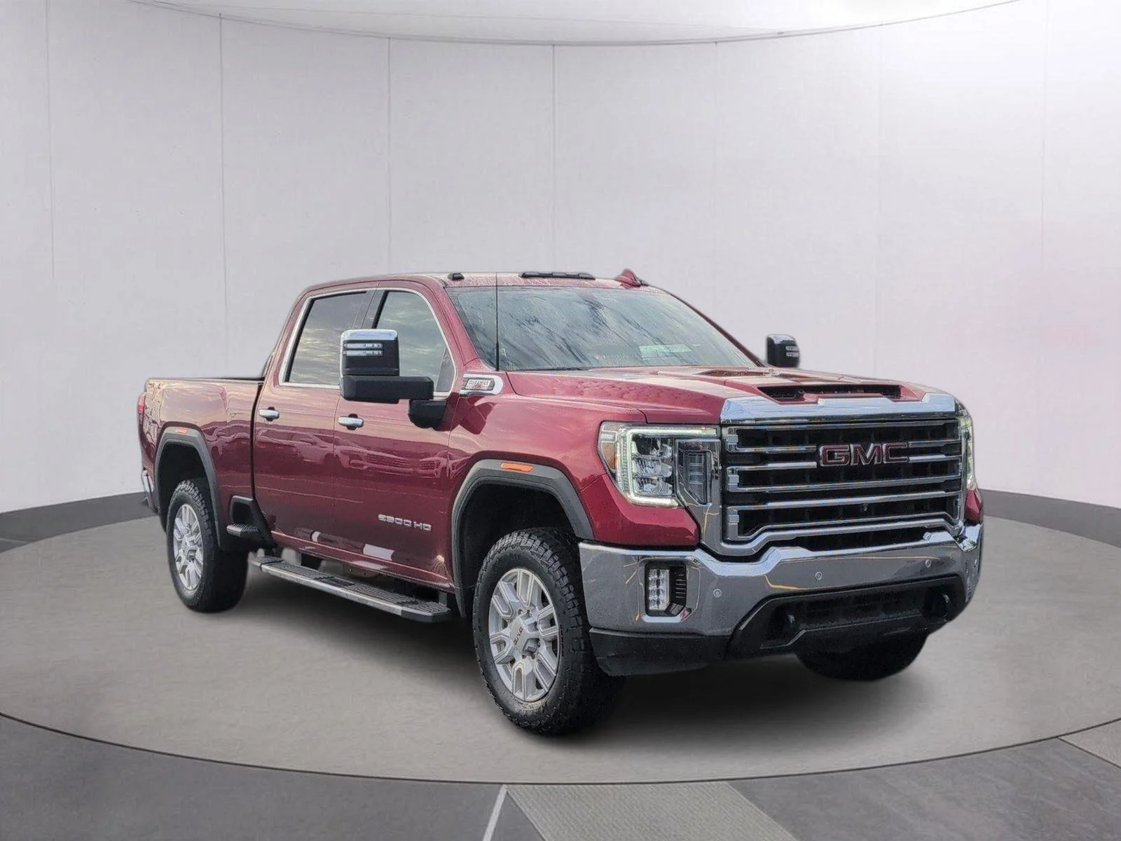 Used 2021 CAYENNE RED TINTCOAT GMC SLT image 8