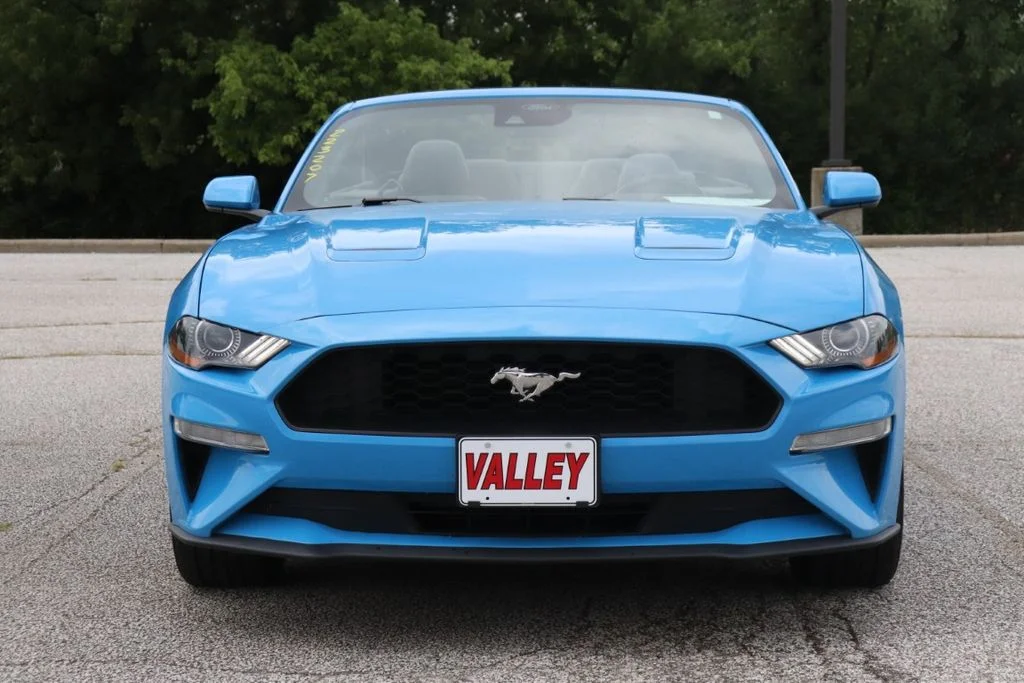 Used 2023 Grabber Blue Ford EcoBoost Premium Convertible image 3