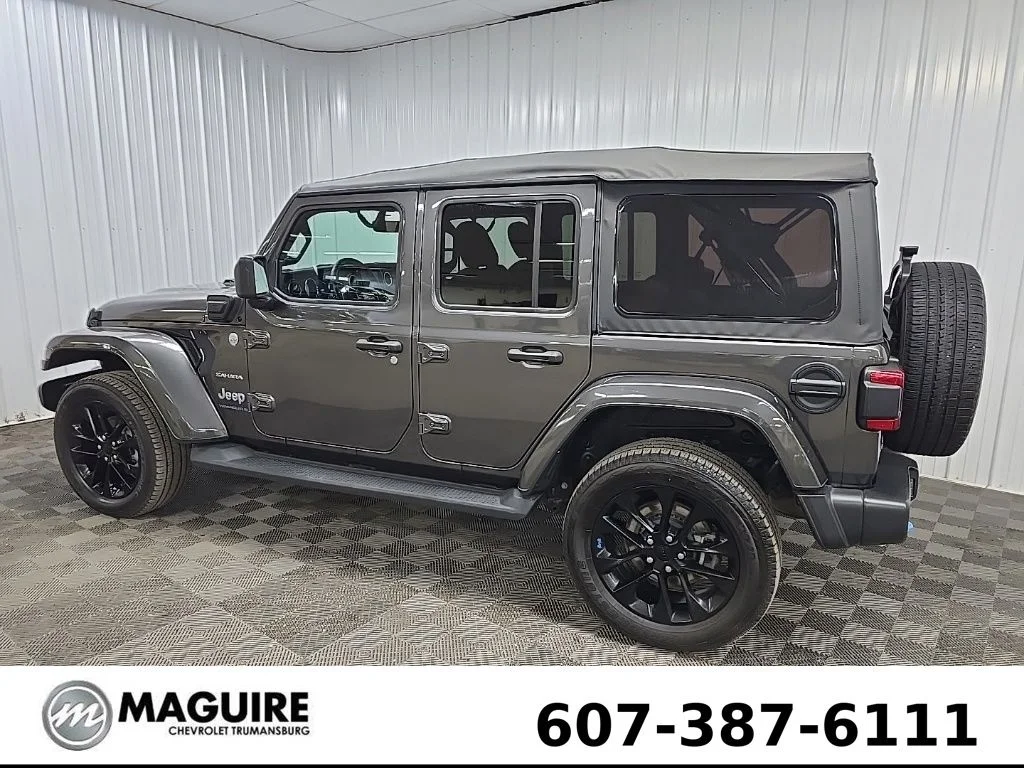 Used 2023 Crystal Metallic Jeep Sahara 4xe image 4