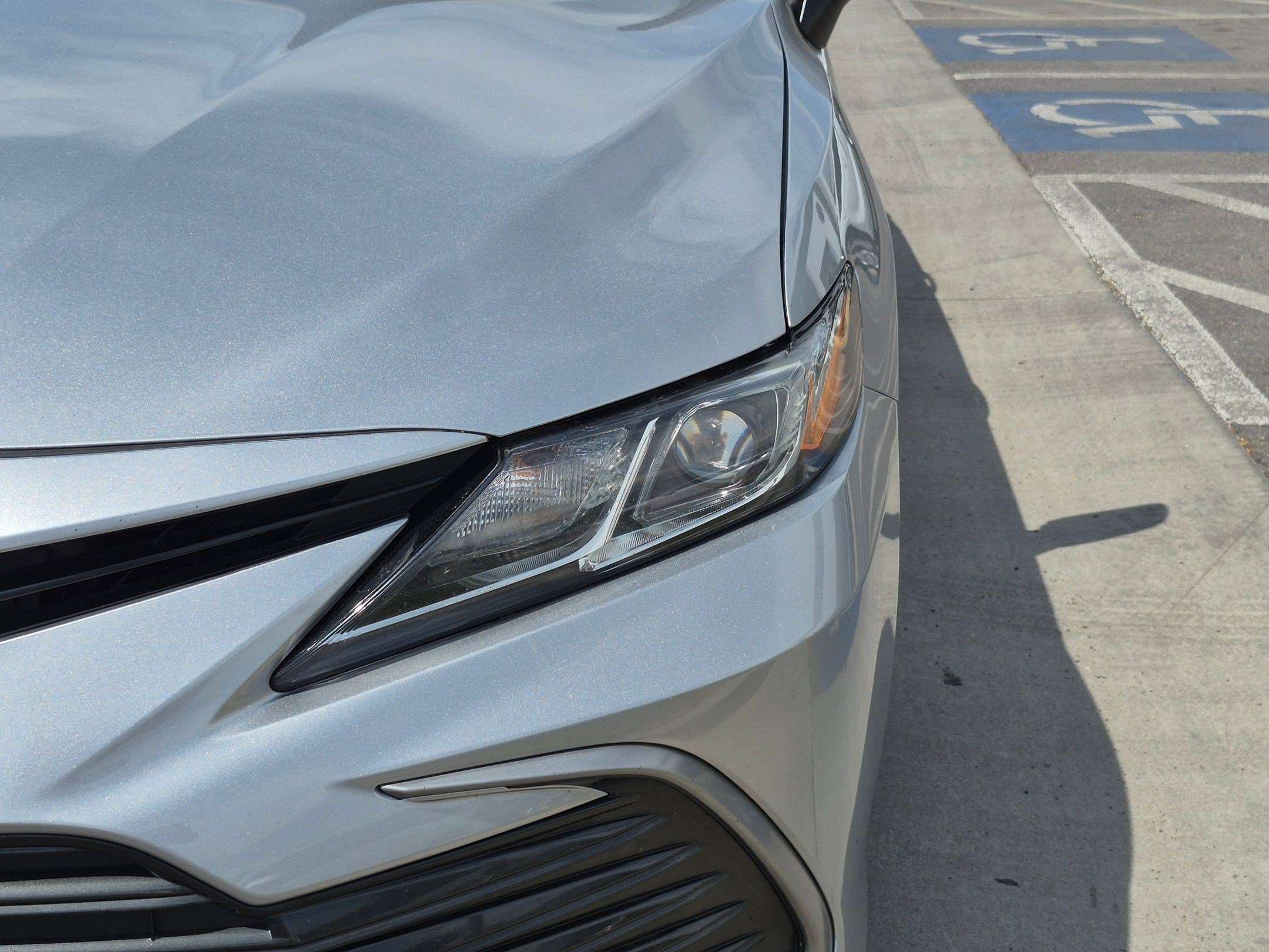 Used 2021 Celestial Silver Metallic Toyota LE image 9