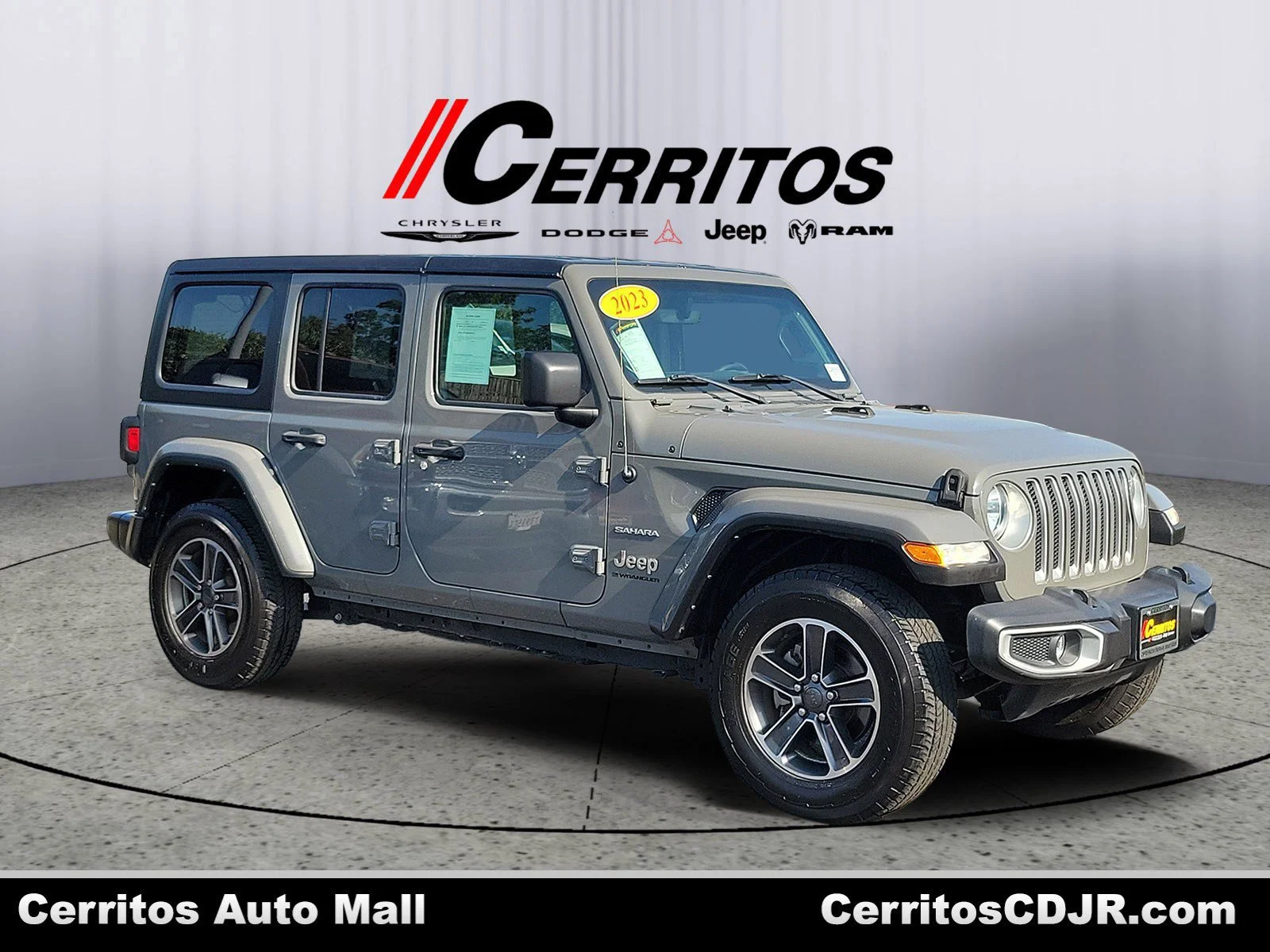 Used 2023 Gray Jeep Sahara image 1