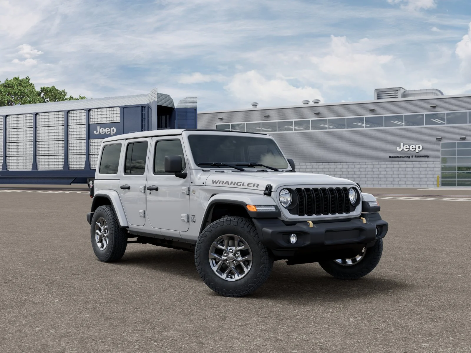 New 2026 Bright White Clear-Coat Exterior Paint Jeep  image 5