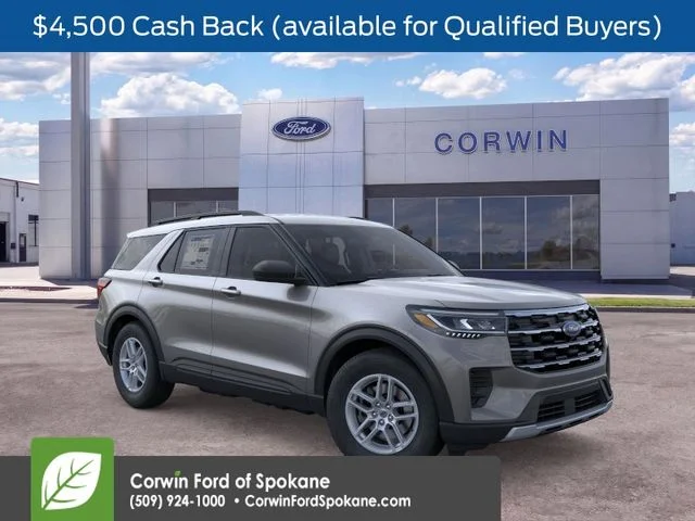 New 2026 Carbonized Gray Metallic Ford Active image 1