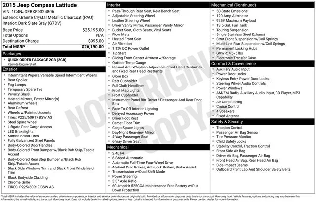 Used 2015 Gray Jeep Latitude image 29