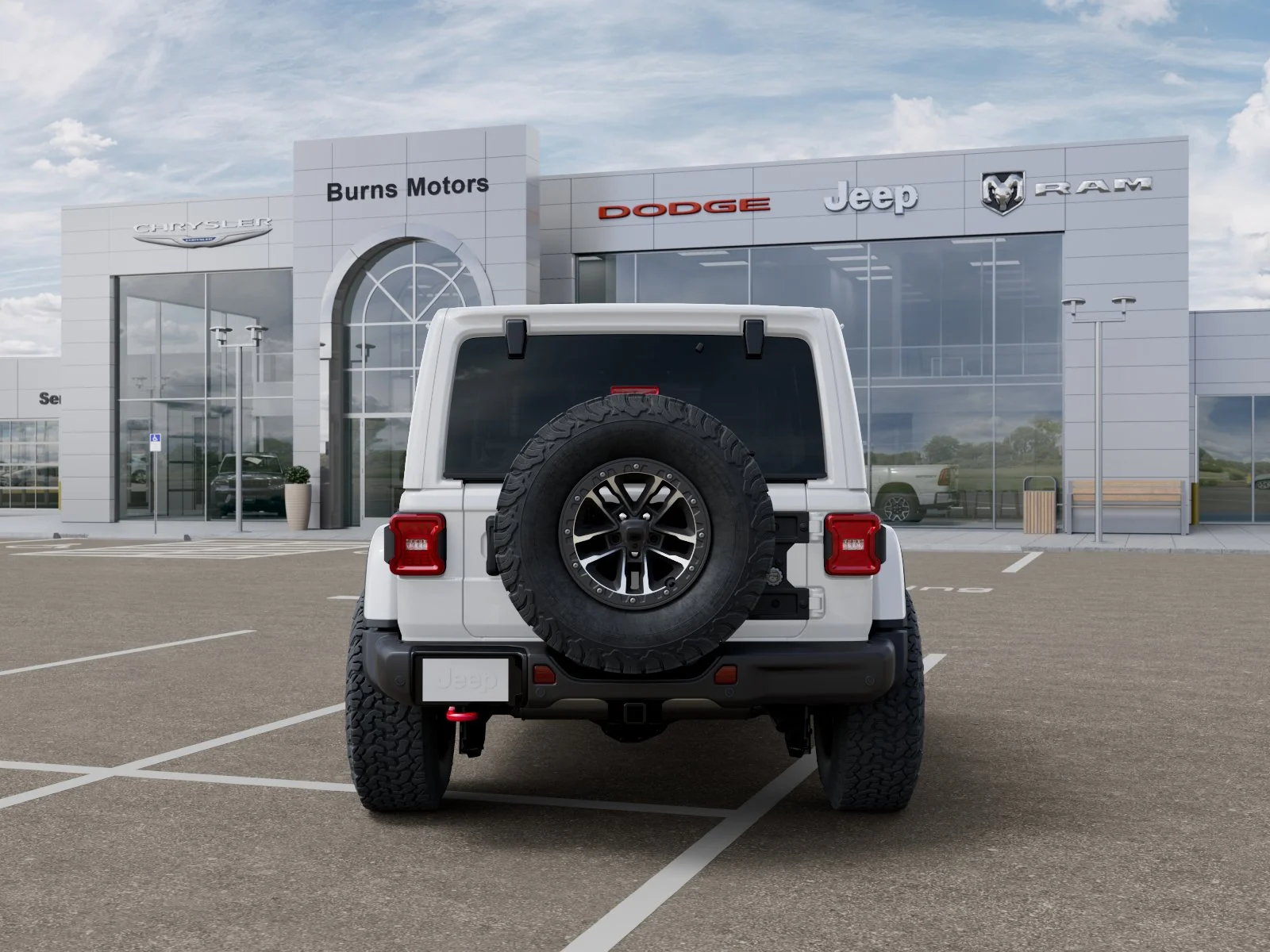 New 2026 Bright White Clear-Coat Exterior Paint Jeep Rubicon X 4-Door image 33