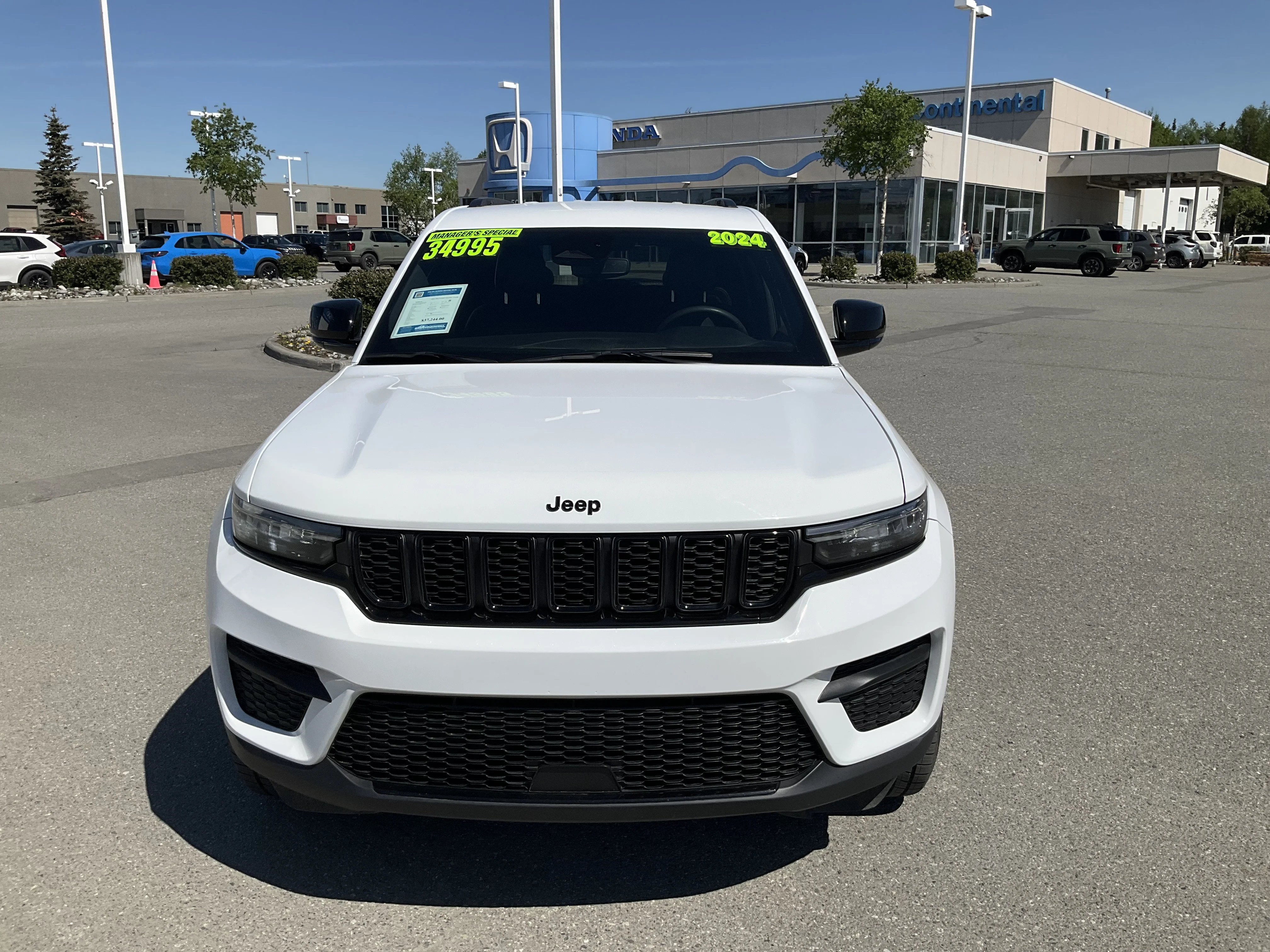 Used 2024 Bright White Jeep Altitude image 2