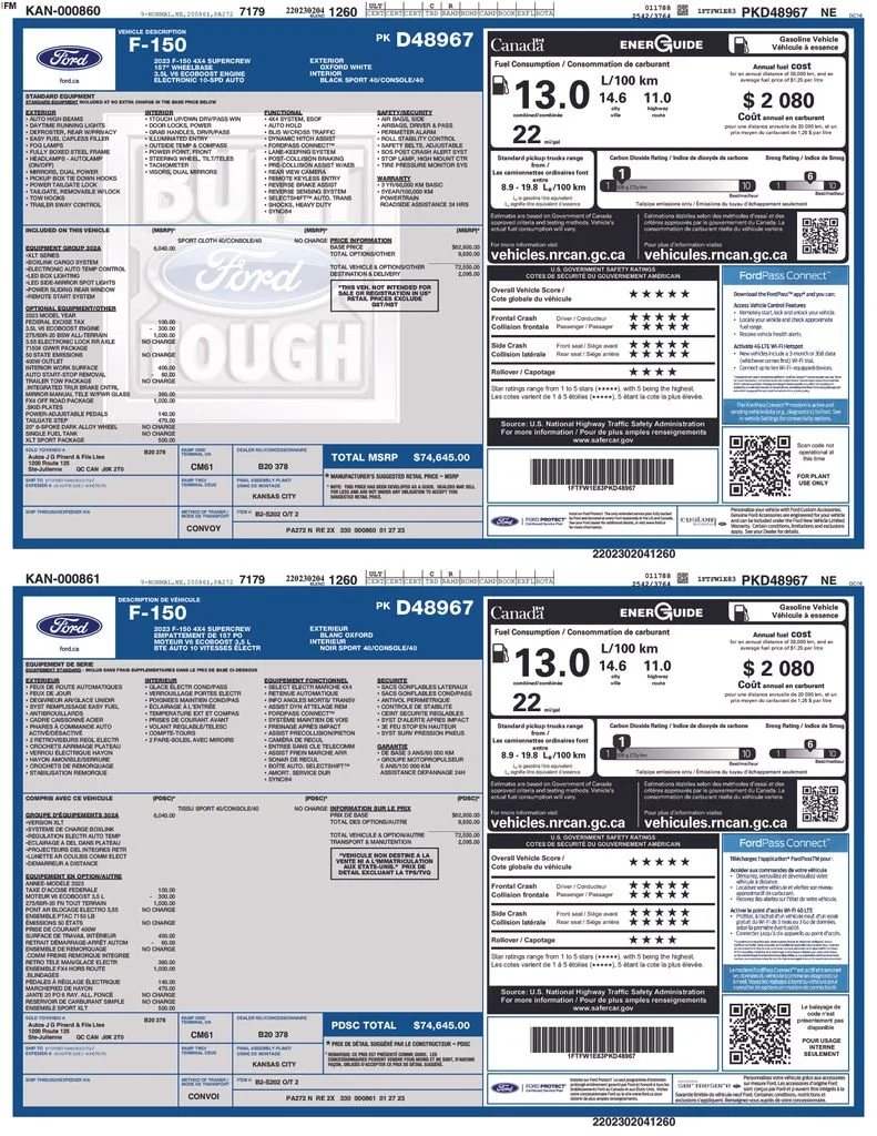 Used 2023 White Ford XLT image 5