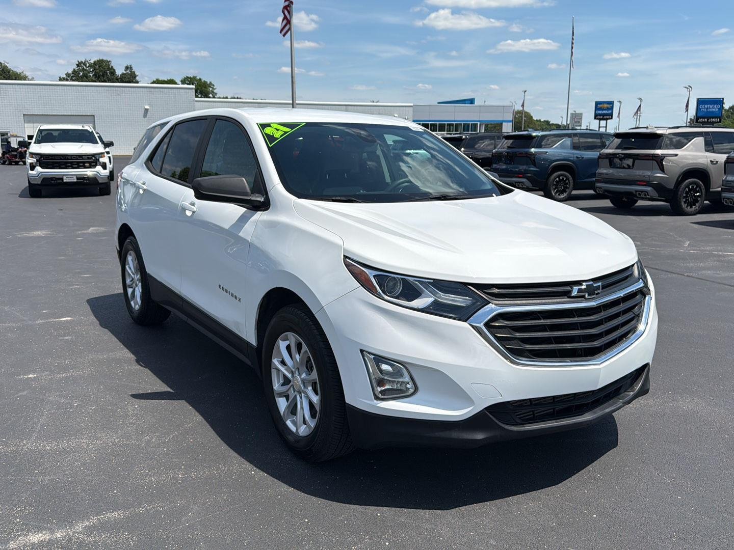 Used 2021 Chevrolet Equinox LS with VIN 3GNAXHEV2MS114753 for sale in Corydon, IN