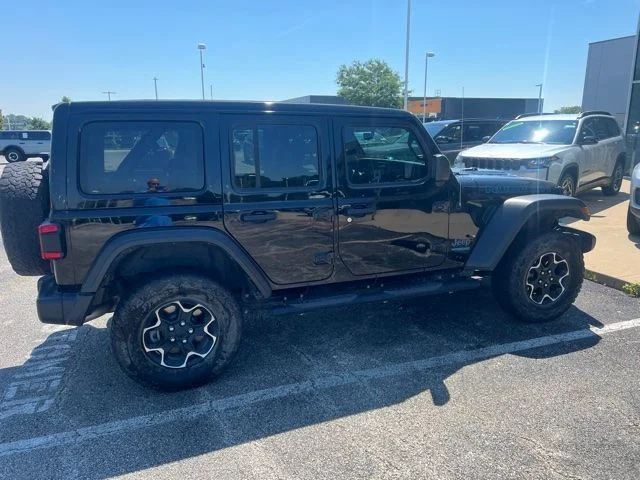 Used 2022 Black Jeep Unlimited Rubicon 4xe image 2