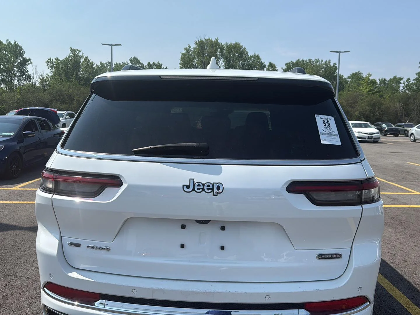 Used 2022 Bright White Clearcoat Jeep Overland image 5