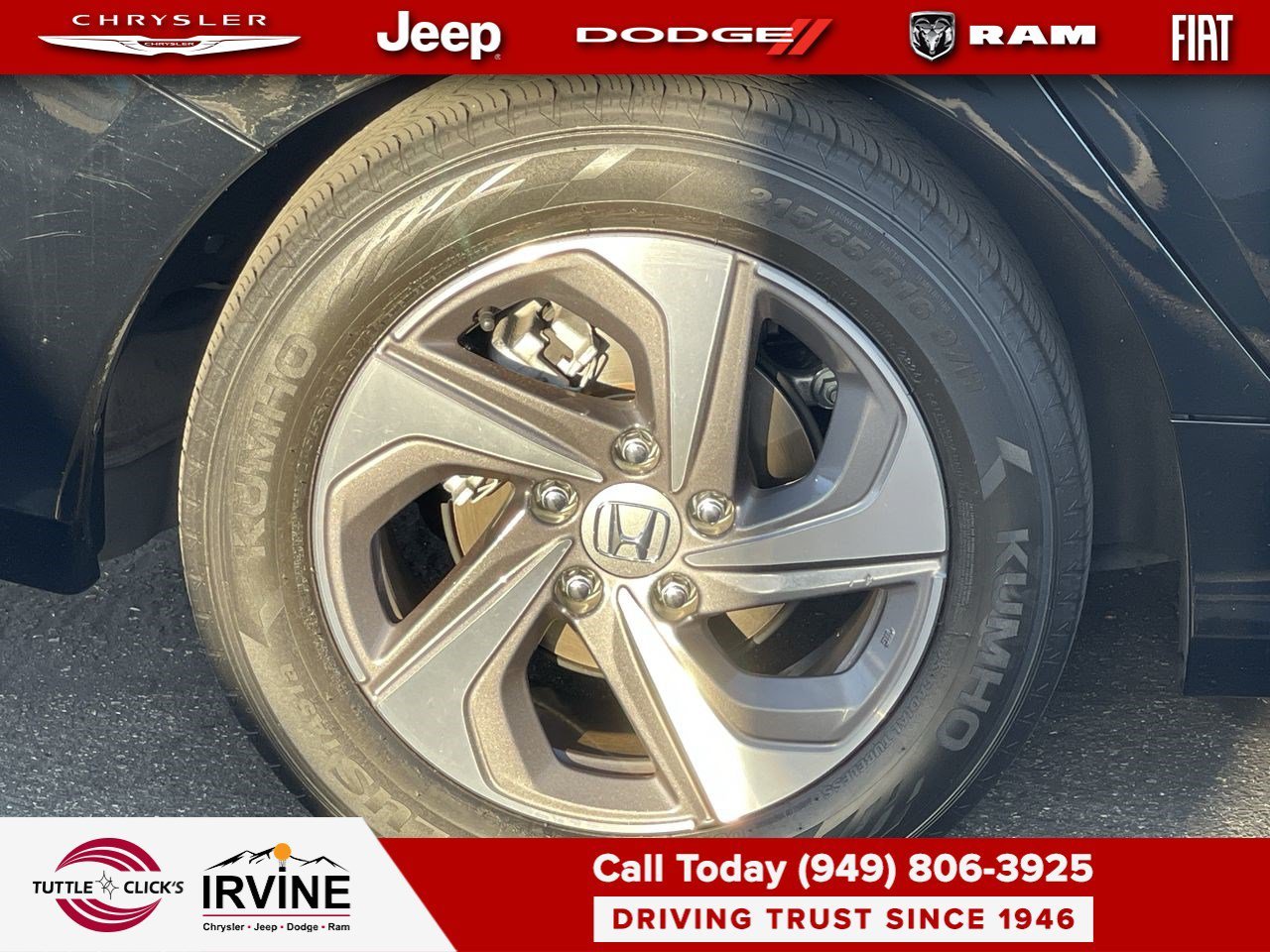 Used 2019 Crystal Black Pearl Honda EX image 11
