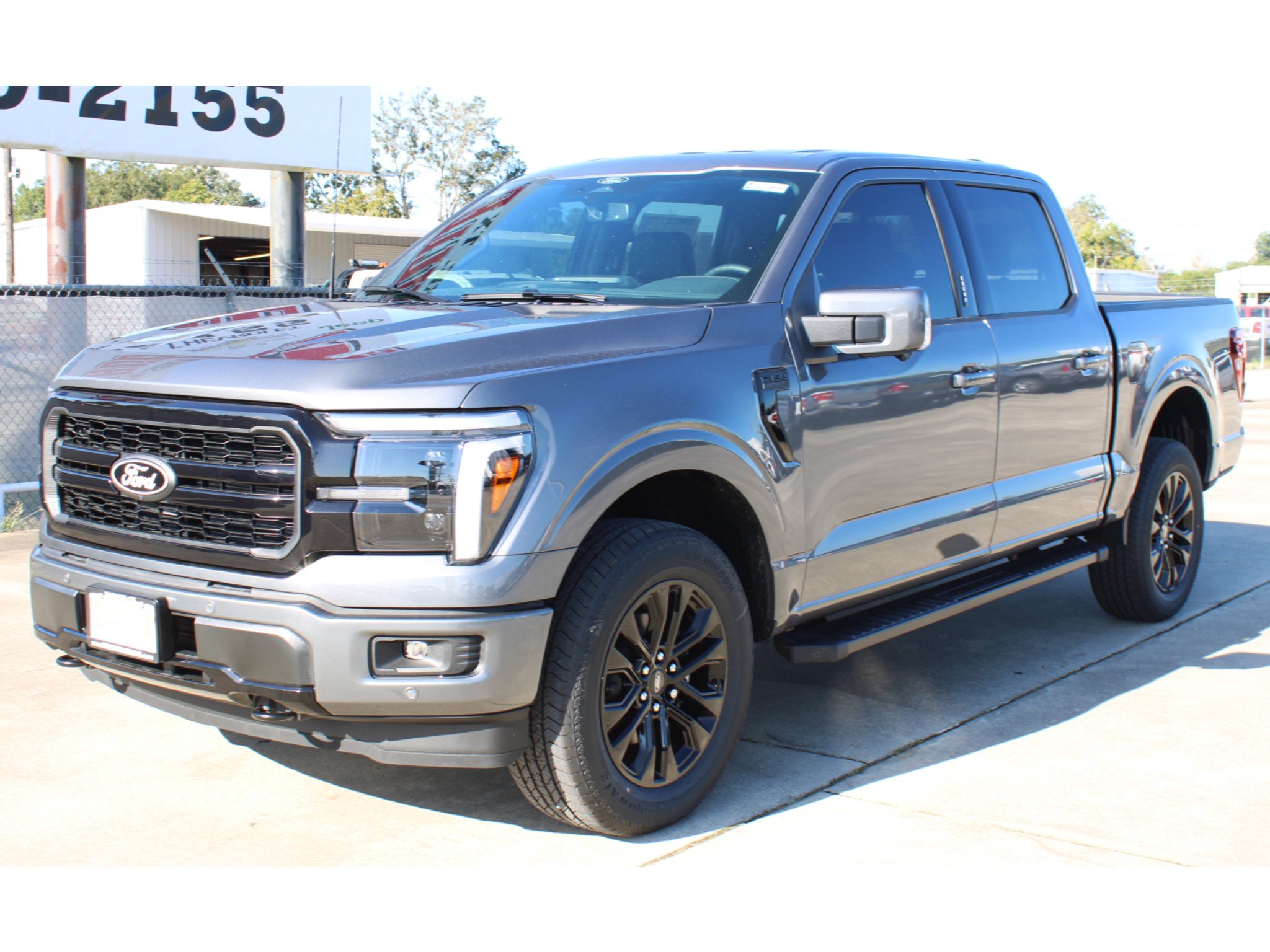 New 2026 Carbonized Gray Metallic Ford LARIAT image 2