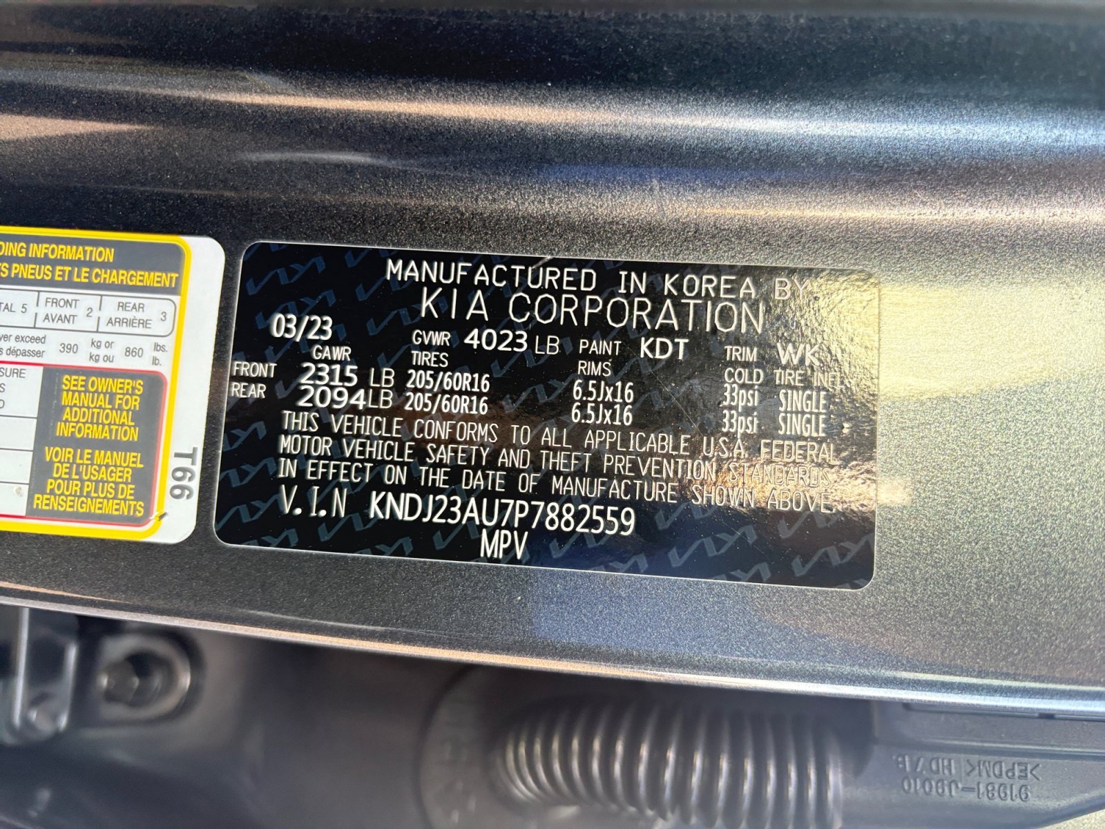 Used 2023 Gravity Gray Kia LX image 24