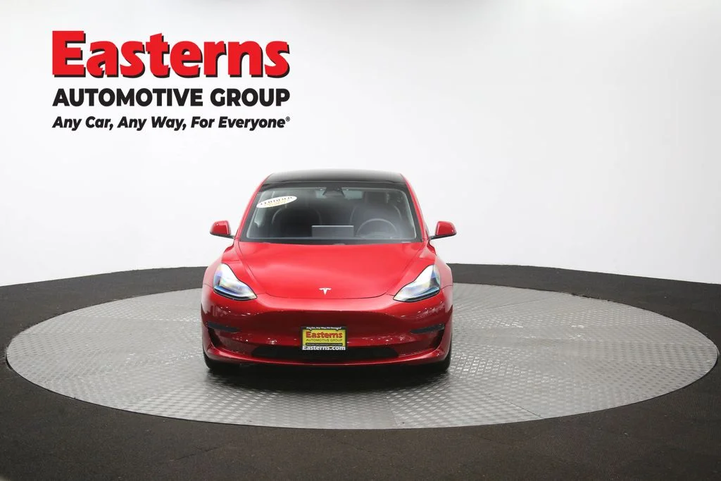 Used 2021 Red Tesla Standard Range Plus image 46