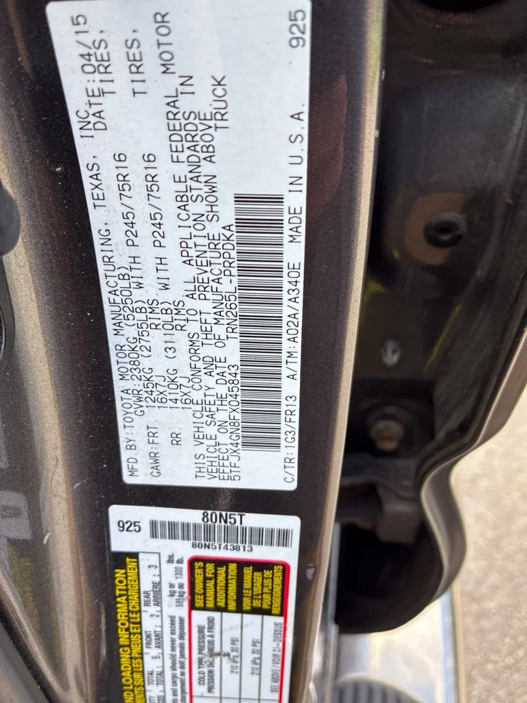Used 2015 Gray Toyota PreRunner image 14