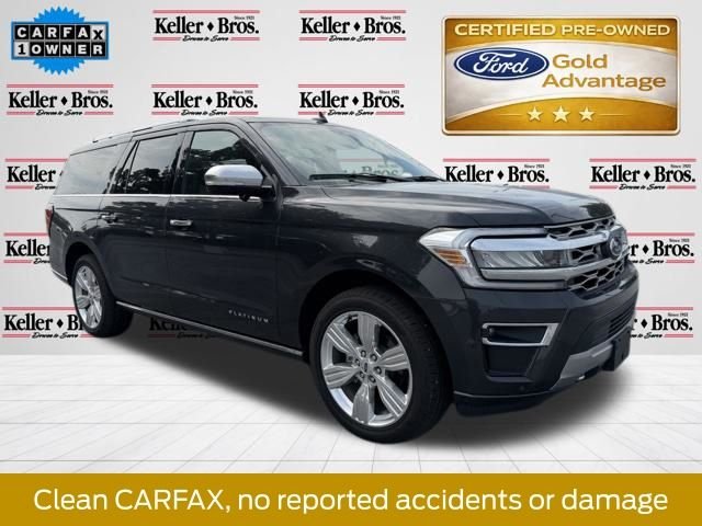 Used 2023 Dark Matter Metallic Ford Platinum image 1