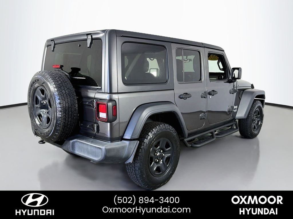 Used 2018 Granite Crystal Metallic Clearcoat Jeep Sport image 7