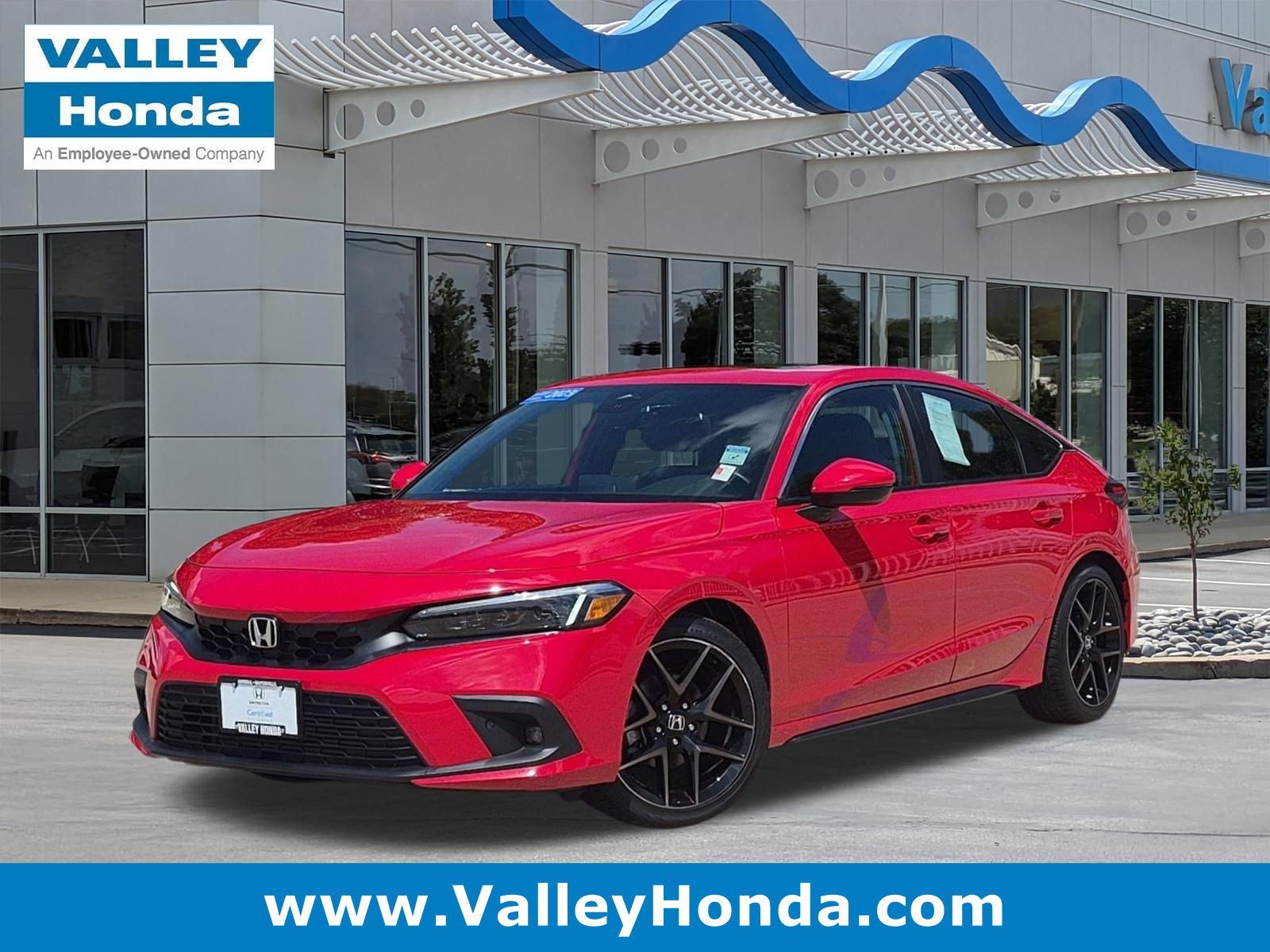 Certified Used 2023 Rallye Red Honda Sport Touring Hatchback image 1