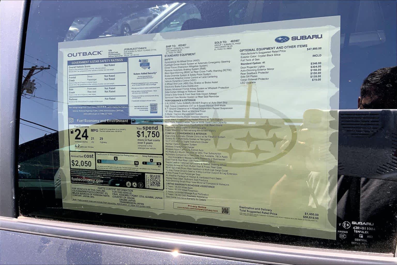 New 2026 CRYSTAL BLACK SILICA Subaru Touring XT image 18