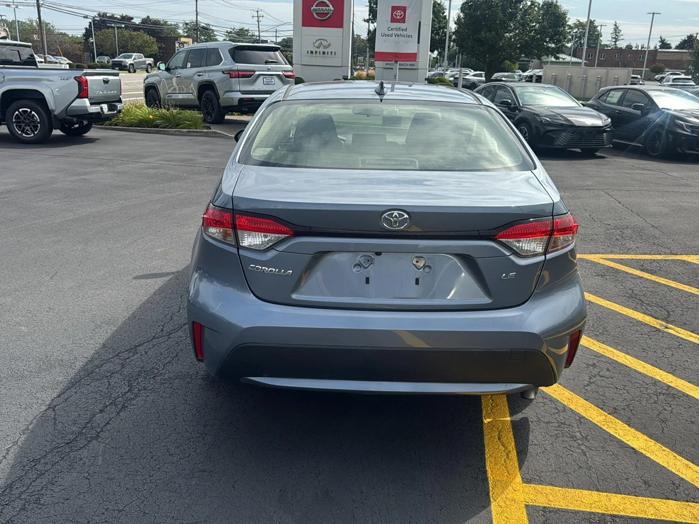 Used 2020 Celestite Gray Metallic Toyota LE image 5