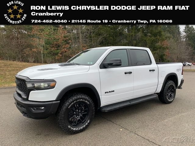 Bright White Clearcoat 2026 RAM 1500 Rebel Crew Cab 4WD Pickup Truck Four-Wheel Drive 8-Speed Automatic
