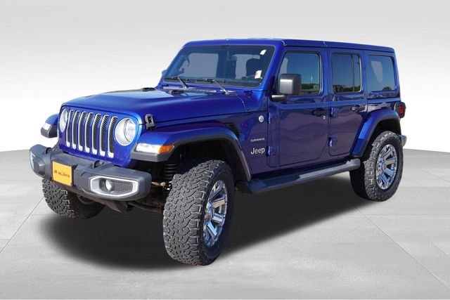 Used 2019 Blue Jeep Unlimited Sahara image 11