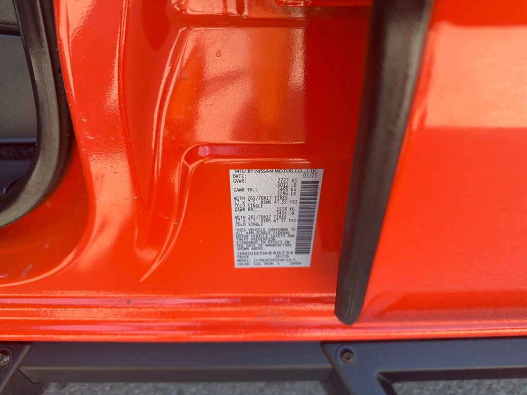 Used 2025 Orange Nissan PRO-4X image 24