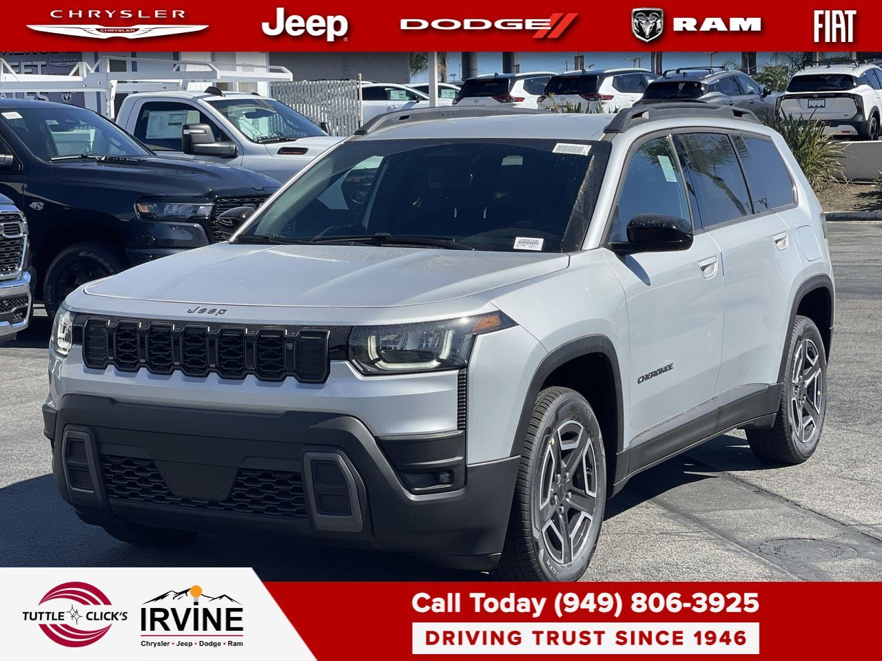New 2026 Silver Zynith Clear-Coat Exterior Paint Jeep Laredo image 3