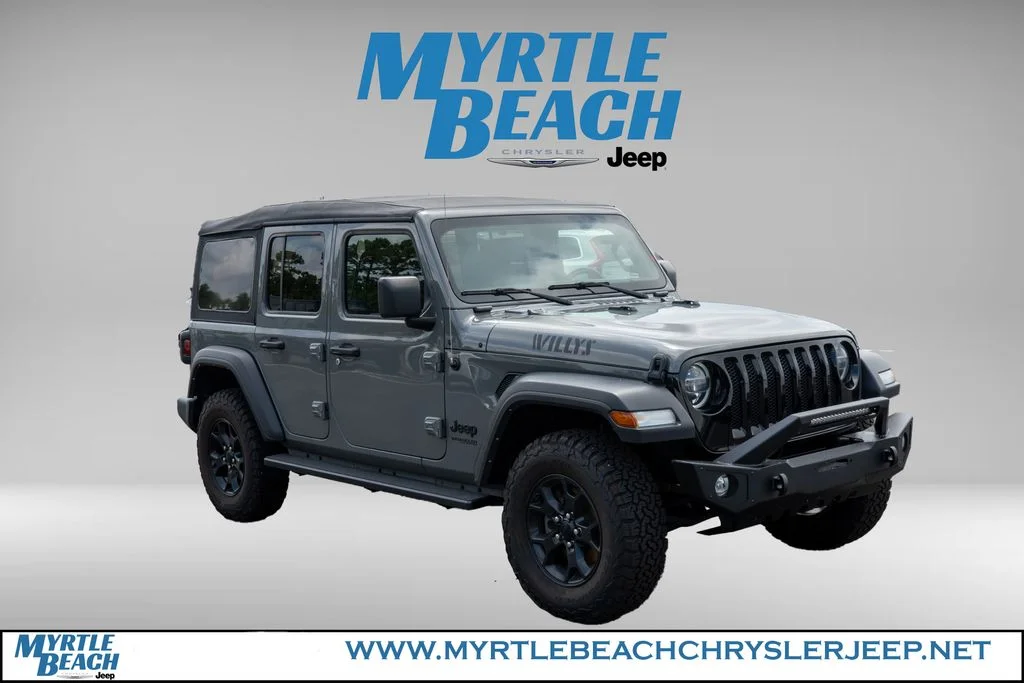 Certified Used 2022 Gray Clearcoat Jeep Unlimited Willys image 8