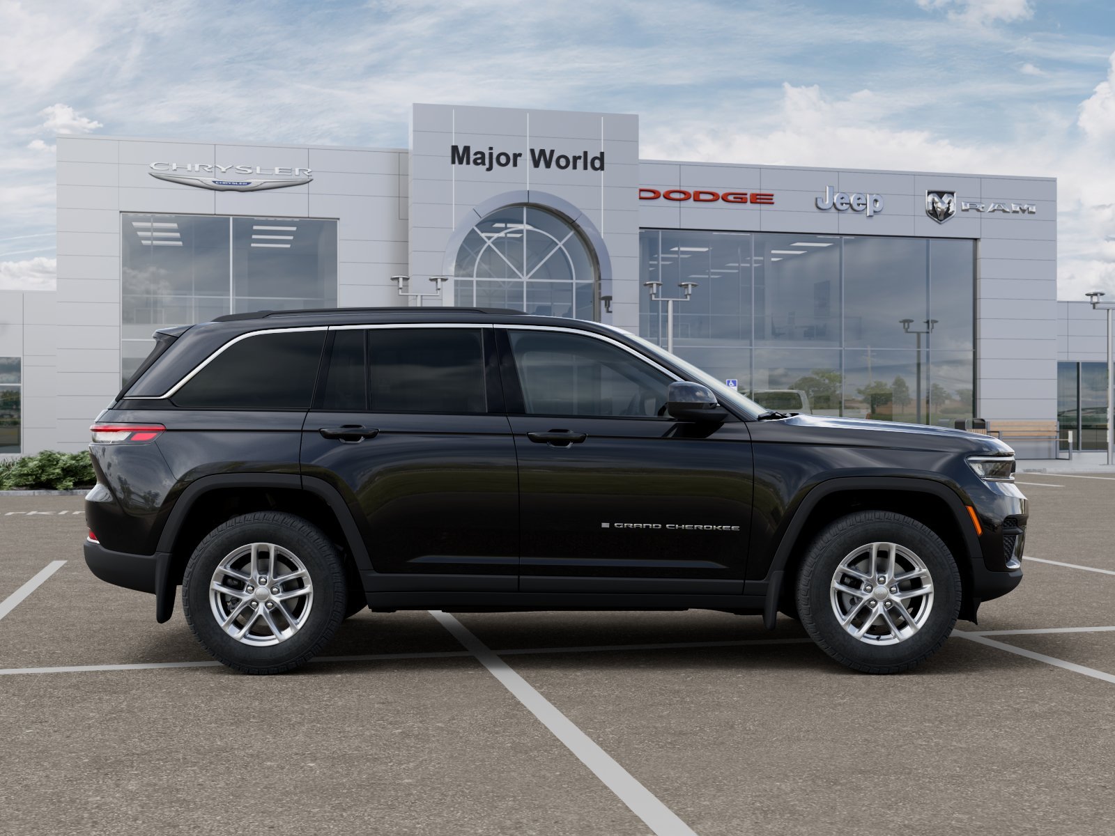 New 2026 Diamond Black Crystal Pearl-Coat Exterior Paint Jeep Laredo image 61