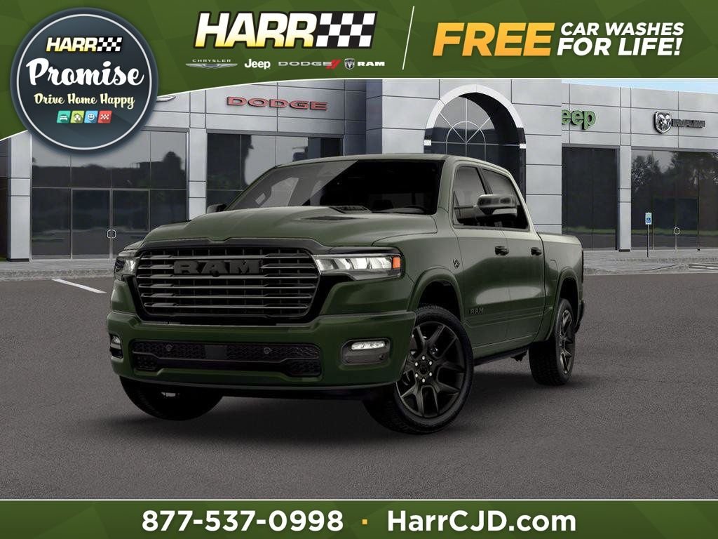 New 2026 Serrano-Green Metallic Exterior Paint RAM Laramie image 1