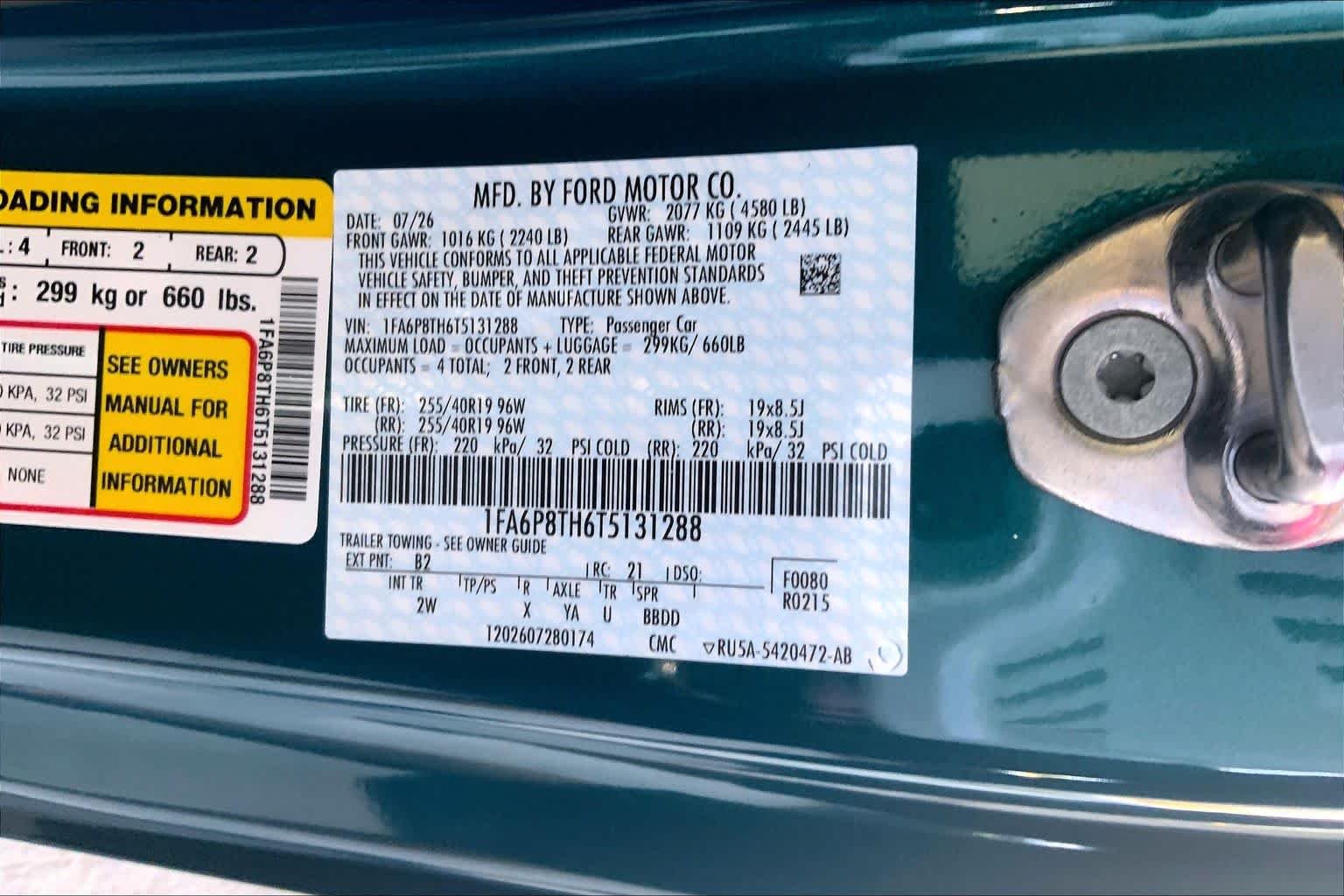 New 2026 Adriatic Blue Metallic Ford EcoBoost® Fastback image 17