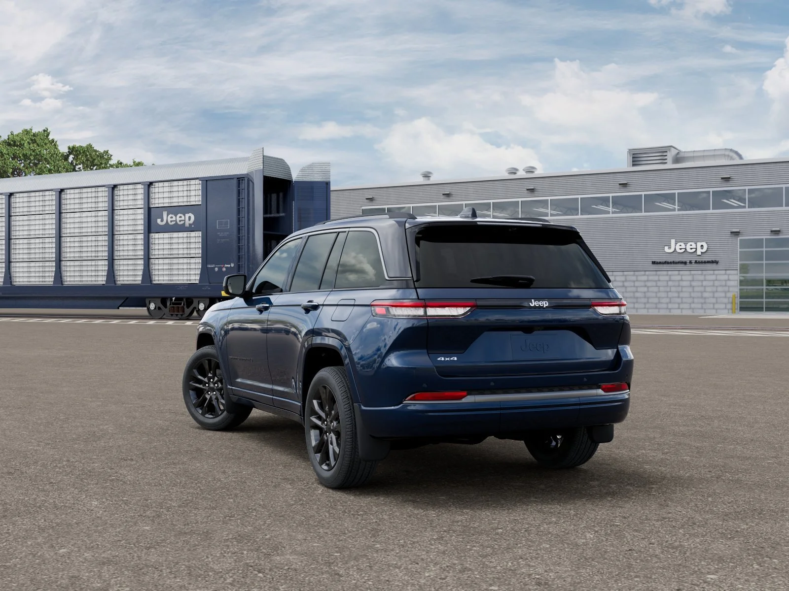 New 2026 Fathom Blue Pearl-Coat Exterior Paint Jeep Limited Reserve image 3
