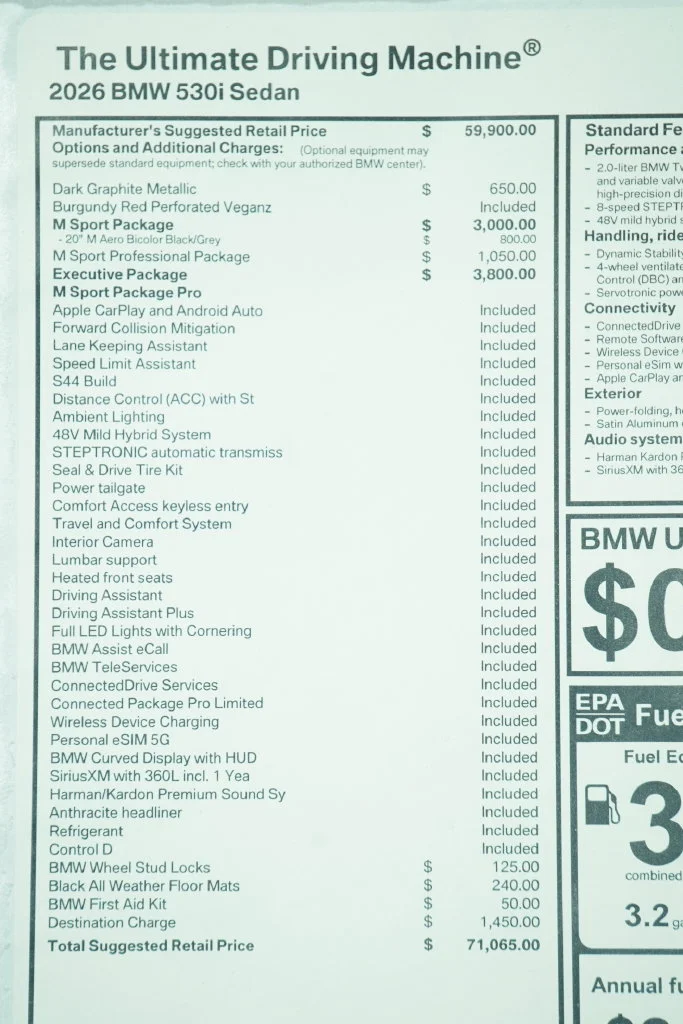 Used 2026 Gray BMW 530i image 9