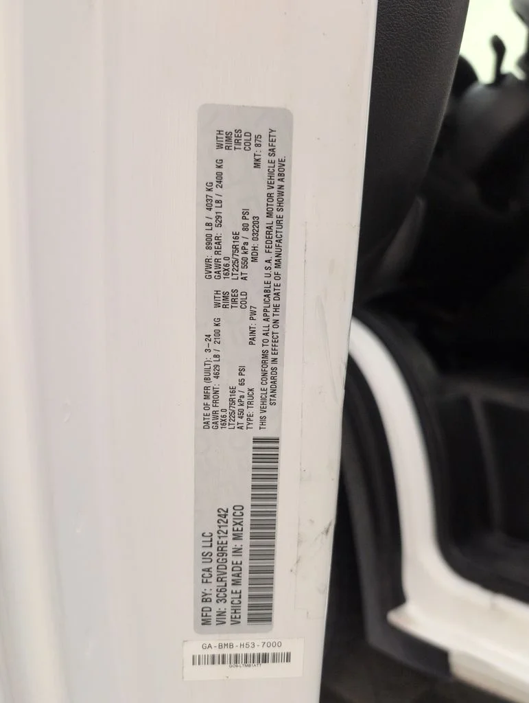 Certified Used 2024 White Ram High Roof image 40