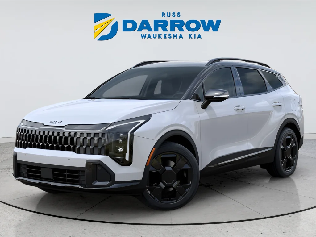 New 2027 Glacial White Pearl / Black Ro Kia X-Line image 8