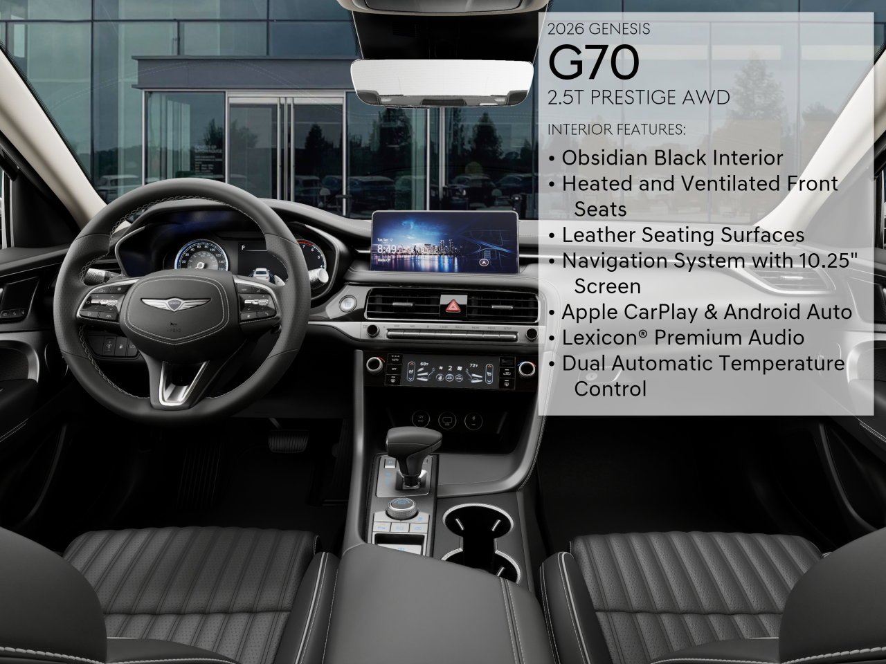 New 2026 Black Genesis 2.5T PRESTIGE image 17