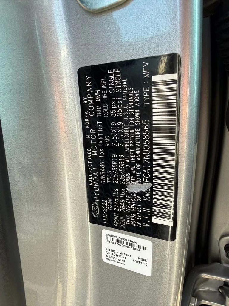 Used 2022 Shimmering Silver Hyundai SEL Convenience image 18